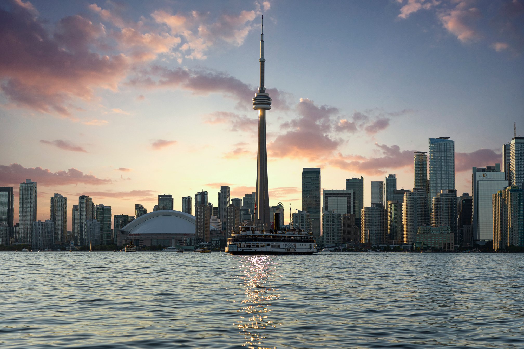 Photo of CN Tower During Golden Hour