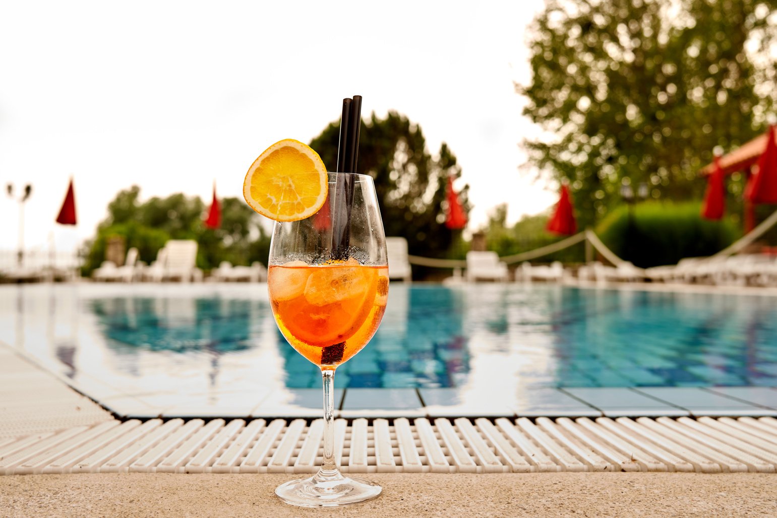 Cocktail on Swimming Pool Side